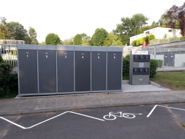 Mit dem E-Bike ins Kombibad Fechingen und während der Badezeit die Akkus kostenlos aufladen. Image